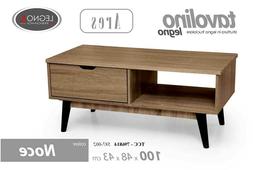 Tavolino 100*48*h43 Noce Salotto Moderno Rovere Sbiancato Ar