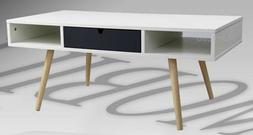 Tavolino Basso H43*400*50 Cm Moderno Salotto Legno Scandinav