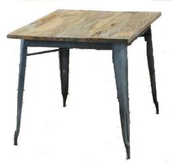 Tavolino Da Bar Pub Cucina Design Vintage In Legno E Metallo