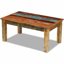 Tavolino Da Caff&egrave; Salotto Sala 100x60x45 Cm Legno Recuperat