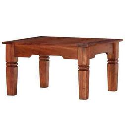 Tavolino Da Salotto 60x60x35cm In Legno Massello Di Acacia S