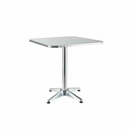 Tavolino Quadrato Con Piede Centrale Per Bar Bistrot In Allu
