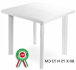 Tavolino Quadrato In Resina Di Plastica Cianco Fiocco Per Es