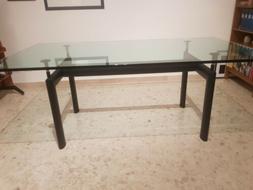 Tipo Le Corbusier Lc6 Nero 2 Top Cristallo 100&times;190 E 80&times;17