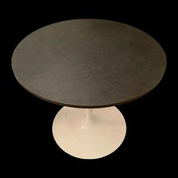 Tondo Diam. 90 Cm Con 3 Sedie In Ecopelle