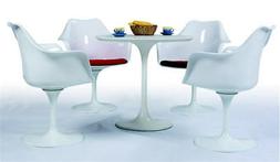 tavolo tondo pranzo saarinen tulip bianco diam