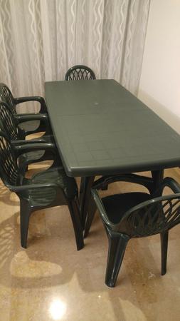 Verde Resina Scab Misura 170 Cm X 90 Cm Con Allunghe Fino A 