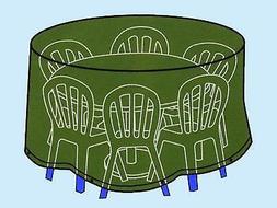 TELO COVER COPERTURA PER TAVOLI TONDI CON SEDIE CM.&Oslash; 193xH8