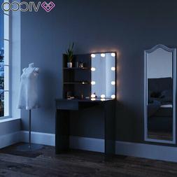 Da Trucco Specchiera Toilette Led Nero