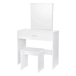 Cosmetici Consolle Per Trucco Con Specchio Sgabello Tr01