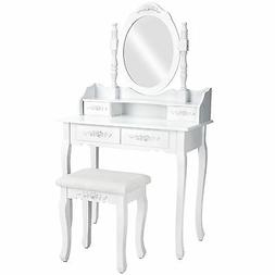 Per Cosmetici Specchiera Bianco N