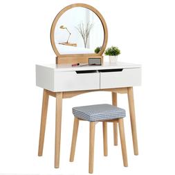 Da Trucco Moderno Com&ograve; Cosmetico Con Specchio Rotondo Rdt11