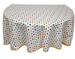 Rotondo Vingi In Cotone Armonia A Pois Cm 180