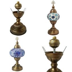 Lampada Cordless Marocchino Vetro Mosaico Scrivania