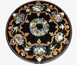 Top Con Inserto Lavoro Marmo Esclusivo Da Pranzo Pietra Dura