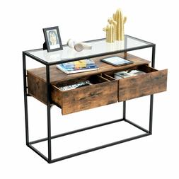 Consolle In Vetro Consolle Con 2 Cassetti Lnt11bx